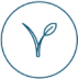 vegan supplement health and wellness icon