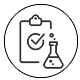 laboratory research health and wellness icon
